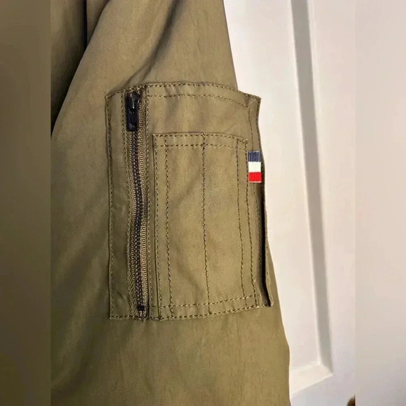 Men’s Tommy Hilfiger Coat in Olive Green Size Medium - Picture 6 of 11